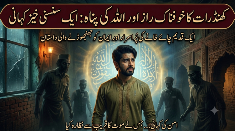 Aman inside the spooky tea shop from the haunted cafe true story | ہانٹڈ کیفے کی سچی کہانی کا ایک خوفناک منظر