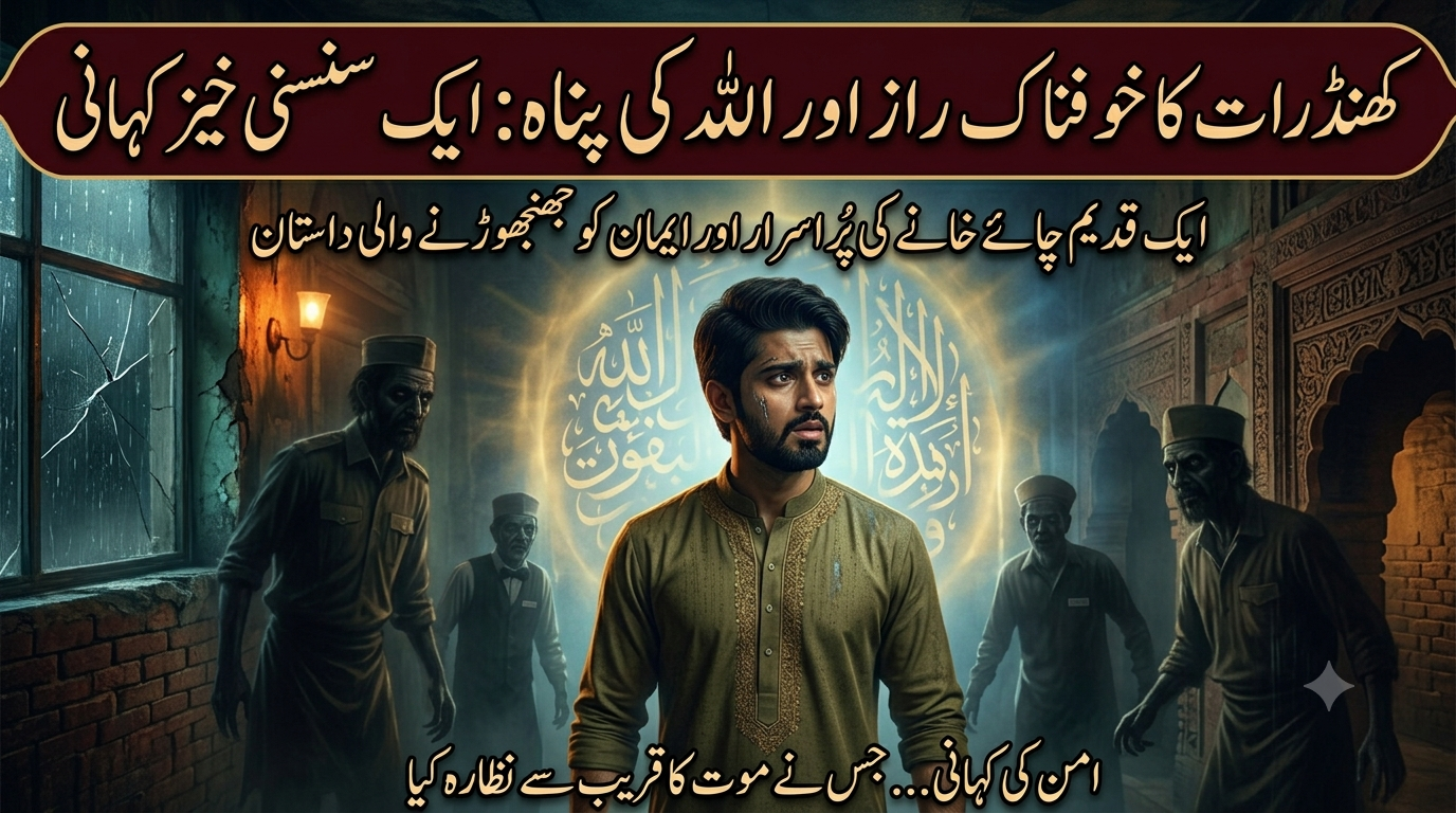 Aman inside the spooky tea shop from the haunted cafe true story | ہانٹڈ کیفے کی سچی کہانی کا ایک خوفناک منظر